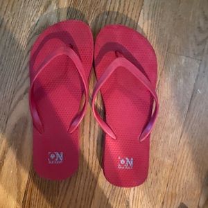 Red old navy sandals